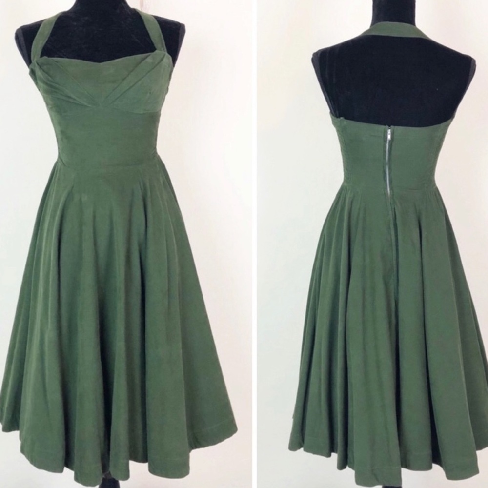 Women’s Corduroy Halter/Strapless Dress